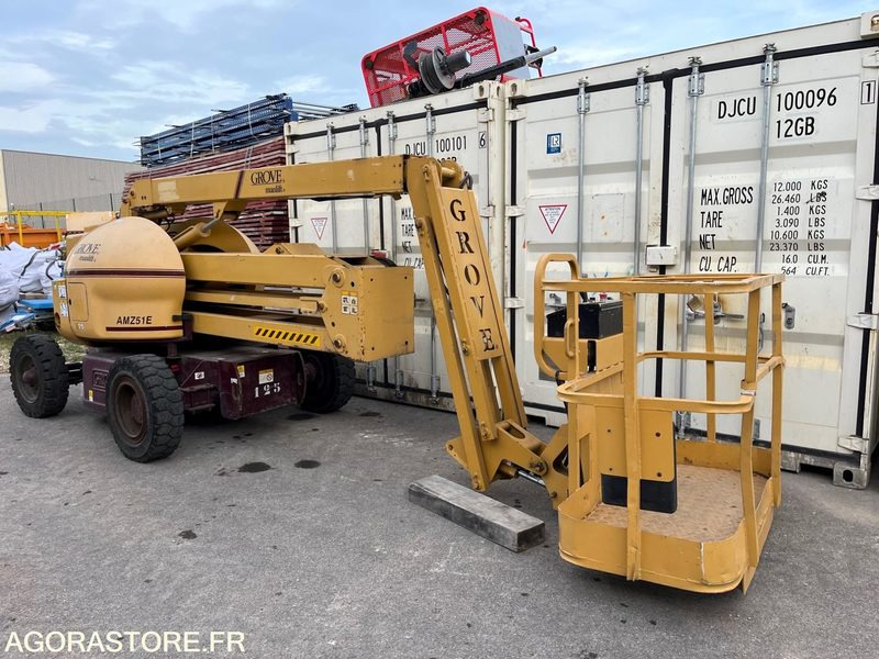 NACELLE ÉLÉVATRICE GROVE AMZ 51 E - 1996 - 1670heures - Подъёмник: фото 1 NACELLE ÉLÉVATRICE GROVE AMZ 51 E - 1996 - 1670heures - Подъёмник: фото 1