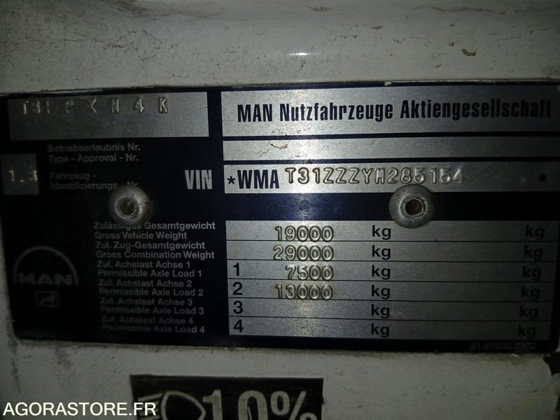 PL MAN Hydrocureur 19 T - 452054km - année 2000 - Ассенизатор: фото 5 PL MAN Hydrocureur 19 T - 452054km - année 2000 - Ассенизатор: фото 5