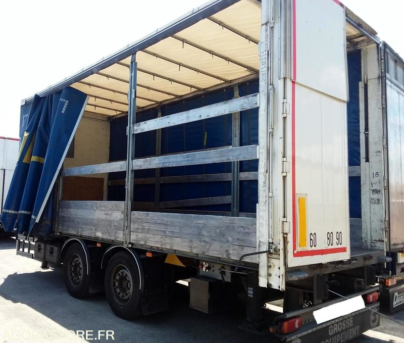 SEMI REMORQUE PLSC 18T - TOIT RELEVABLE - RIDEAUX COULISSANTS - Полуприцеп: фото 1 SEMI REMORQUE PLSC 18T - TOIT RELEVABLE - RIDEAUX COULISSANTS - Полуприцеп: фото 1