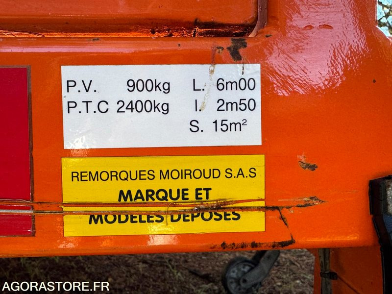 REMORQUE MOIROUD - Прицеп: фото 5 REMORQUE MOIROUD - Прицеп: фото 5