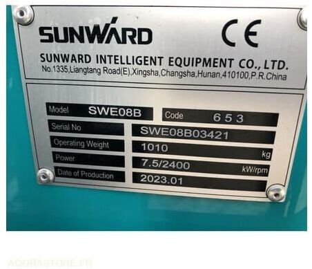 Мини-экскаватор Sunward SWE08B: фото 9 Мини-экскаватор Sunward SWE08B: фото 9