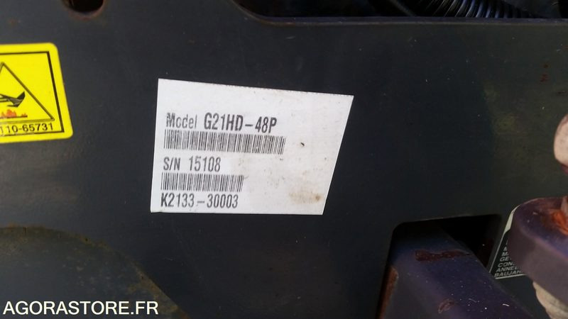 Газонокосилка TONDEUSE KUBOTA G21 DIESEL 2007 933H SANS PLATEAU DE COUPE: фото 12 Газонокосилка TONDEUSE KUBOTA G21 DIESEL 2007 933H SANS PLATEAU DE COUPE: фото 12