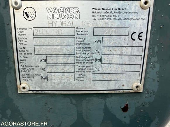 Wacker Neuson waker neuson 2404 RD - Мини-экскаватор: фото 2 Wacker Neuson waker neuson 2404 RD - Мини-экскаватор: фото 2