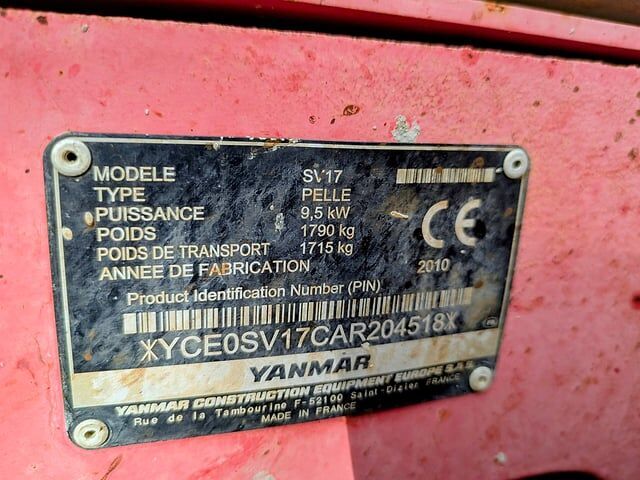 Yanmar SV17 - Мини-экскаватор: фото 5 Yanmar SV17 - Мини-экскаватор: фото 5