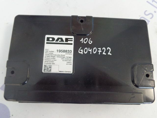 DAF ELC control unit - Блок управления для Грузовиков: фото 1 DAF ELC control unit - Блок управления для Грузовиков: фото 1