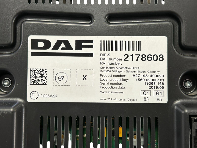 DAF XF - Приборная панель для Грузовиков: фото 4 DAF XF - Приборная панель для Грузовиков: фото 4