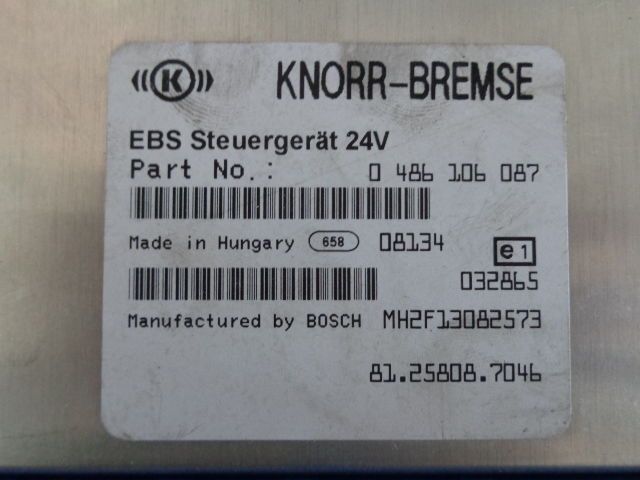 KNORR-BREMSE EBS control - Блок управления для Грузовиков: фото 2 KNORR-BREMSE EBS control - Блок управления для Грузовиков: фото 2