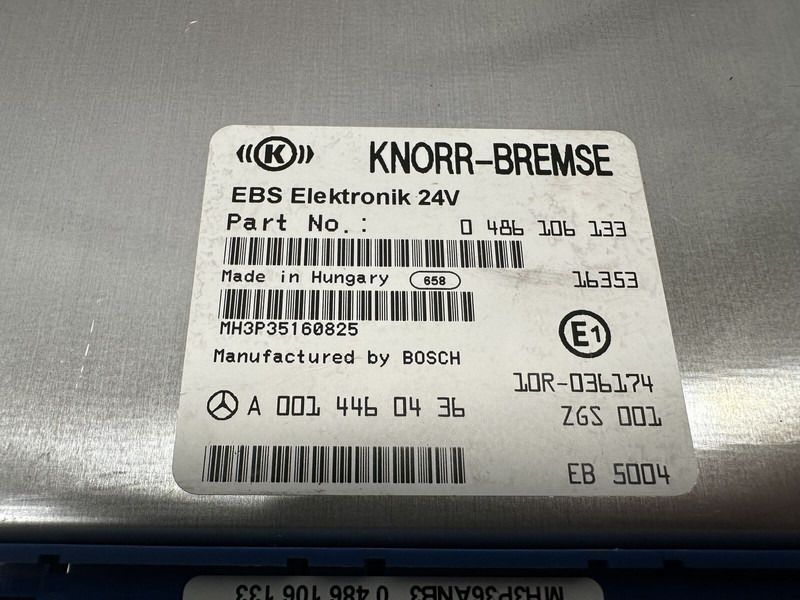 KNORR-BREMSE EBS control unit - Блок управления для Грузовиков: фото 3 KNORR-BREMSE EBS control unit - Блок управления для Грузовиков: фото 3