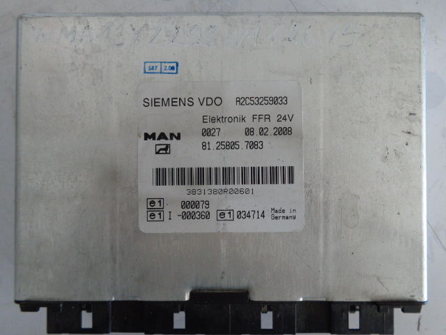 MAN FFR (WORLDWIDE DELIVERY) - Блок управления для Грузовиков: фото 1 MAN FFR (WORLDWIDE DELIVERY) - Блок управления для Грузовиков: фото 1