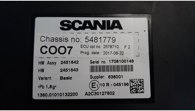 Scania R - Блок управления для Грузовиков: фото 4 Scania R - Блок управления для Грузовиков: фото 4