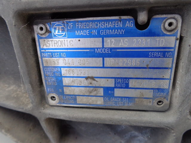 ZF gearbox 12AS2331TD 12AS2331 TD - Коробка передач для Грузовиков: фото 5 ZF gearbox 12AS2331TD 12AS2331 TD - Коробка передач для Грузовиков: фото 5