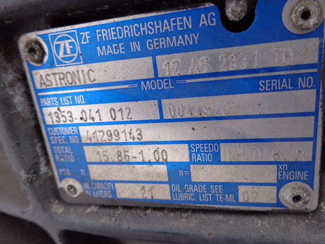 ZF good condition gearbox 12AS2331TD - Коробка передач для Грузовиков: фото 5 ZF good condition gearbox 12AS2331TD - Коробка передач для Грузовиков: фото 5