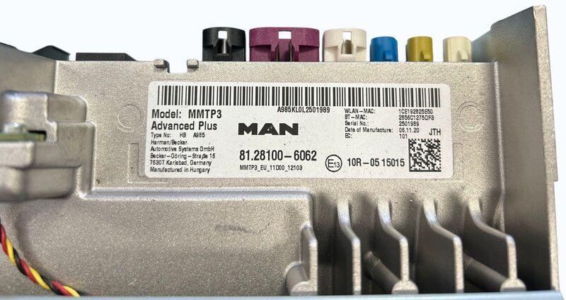 Запчасти для Грузовиков MAN MMTP3 Advanced Plus multimedia: фото 6