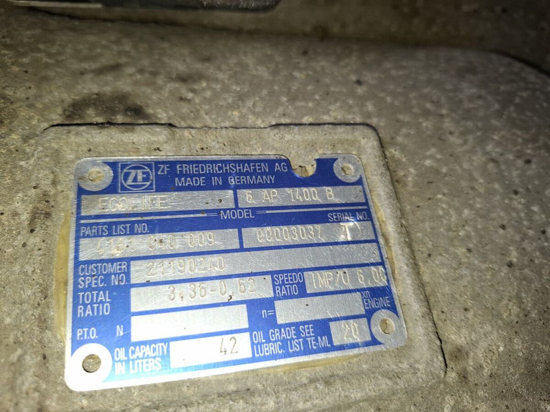 ZF 6070-054-023 - Коробка передач: фото 5 ZF 6070-054-023 - Коробка передач: фото 5