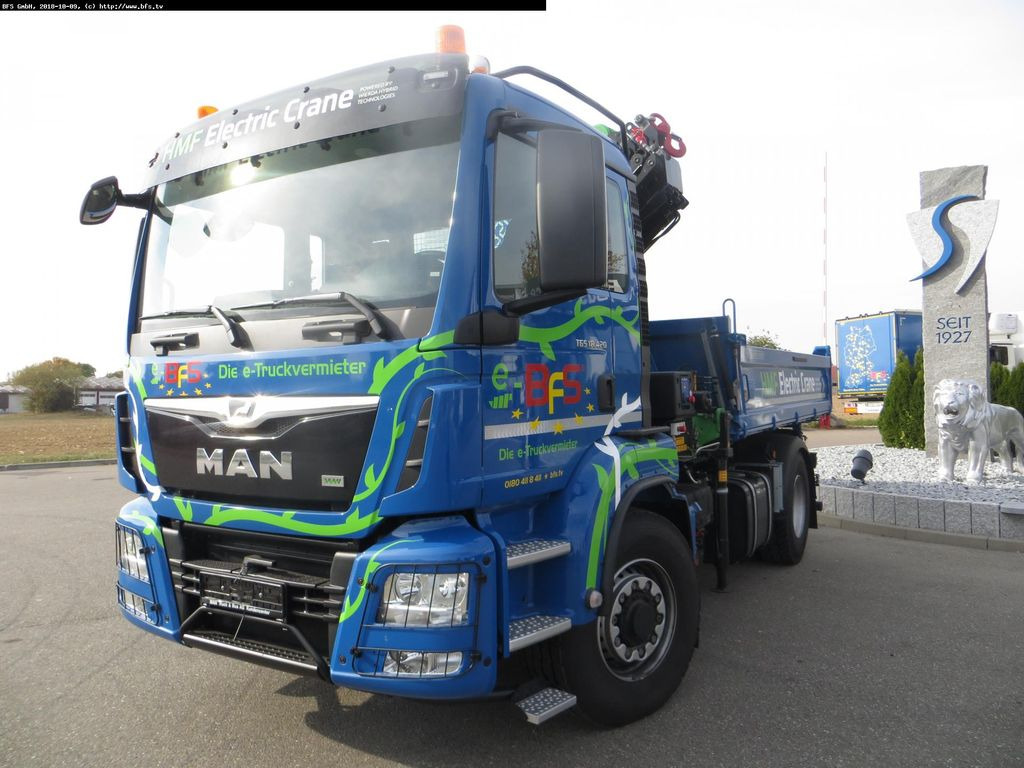 MAN TGS 18.420 4x4H BL HMF,Elektrokran 1820 K4 RC - Самосвал: фото 1 MAN TGS 18.420 4x4H BL HMF,Elektrokran 1820 K4 RC - Самосвал: фото 1