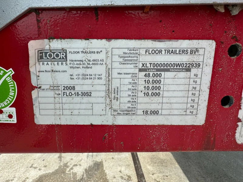 Полуприцеп бортовой/ Платформа Floor FLO 18 30 S2 + KENNIS CRANE 3X STEERING AXLE: фото 18 Полуприцеп бортовой/ Платформа Floor FLO 18 30 S2 + KENNIS CRANE 3X STEERING AXLE: фото 18