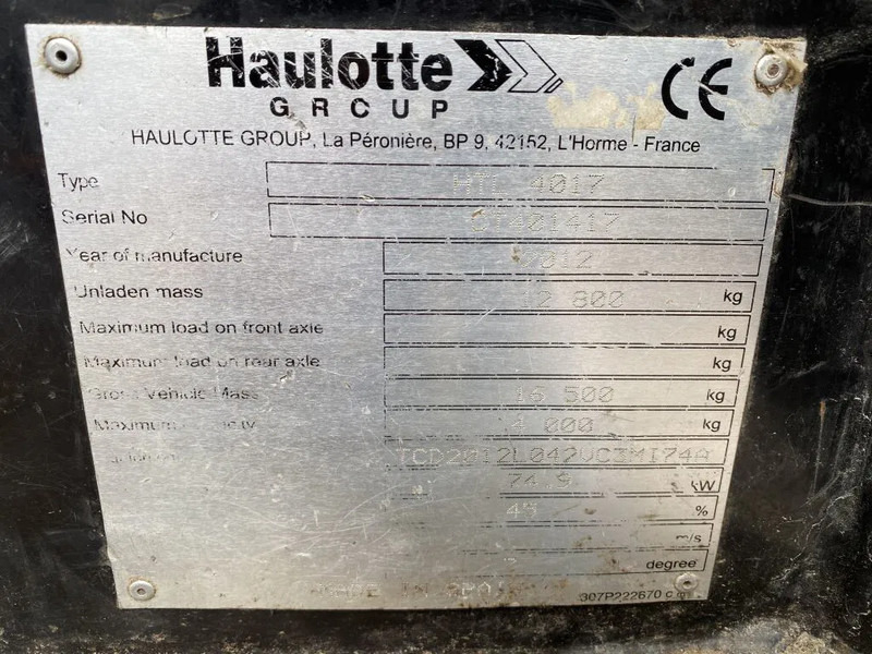 Телескопический погрузчик Haulotte HTL 4017 - 4X4X4 - 5.617 HOURS - 17 METER - 4.000 KG: фото 20