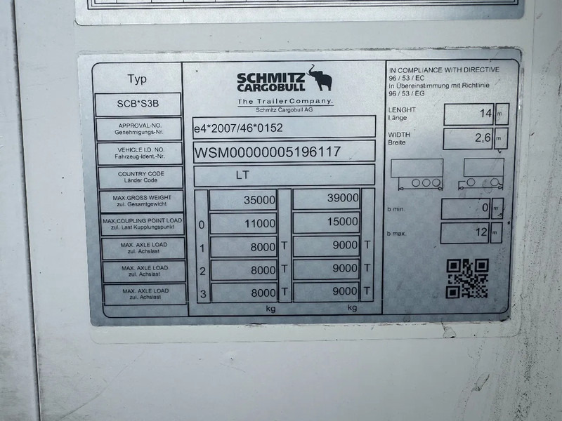 Полуприцеп-рефрижератор Schmitz Cargobull SCB*S3B + SLXi 300 THERMO KING D&E - DOPPELSTOCK: фото 12