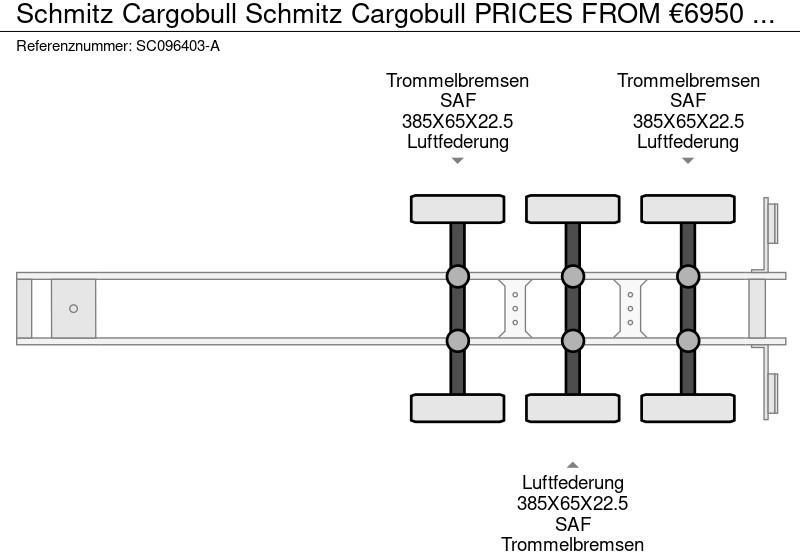 Schmitz Cargobull Schmitz Cargobull PRICES FROM €6950 TO €8950,- 40 X CARRIER 1850 MT D/E SAF AXELS - Полуприцеп-рефрижератор: фото 3 Schmitz Cargobull Schmitz Cargobull PRICES FROM €6950 TO €8950,- 40 X CARRIER 1850 MT D/E SAF AXELS - Полуприцеп-рефрижератор: фото 3