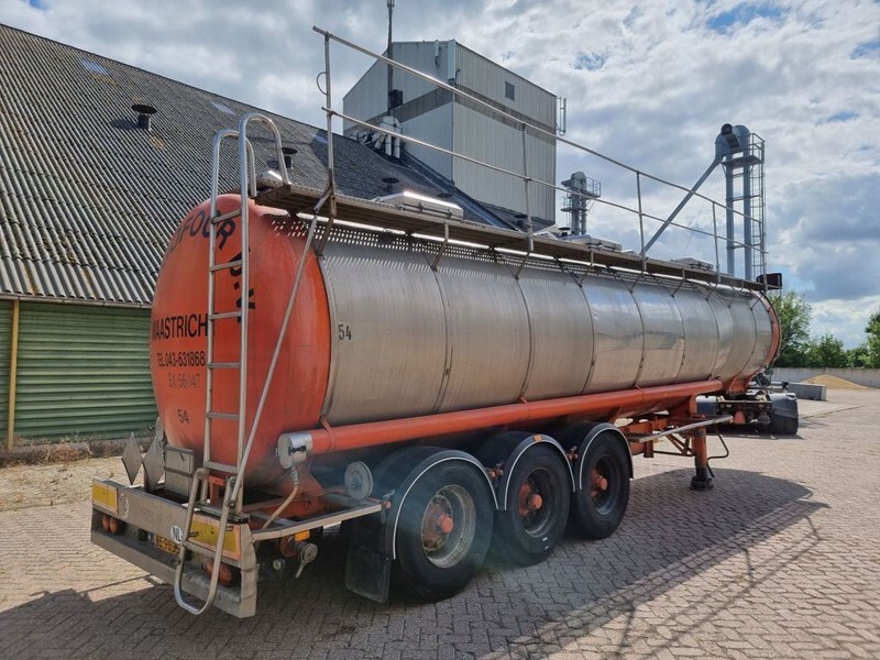 Полуприцеп-цистерна Burg Chemical - INOX - RVS - 31 m3 - 3 Comp.: фото 6