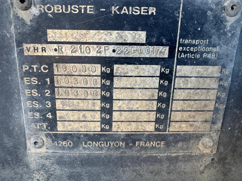 Полуприцеп бортовой/ Платформа Robuste Kaiser R2102P2C: фото 9