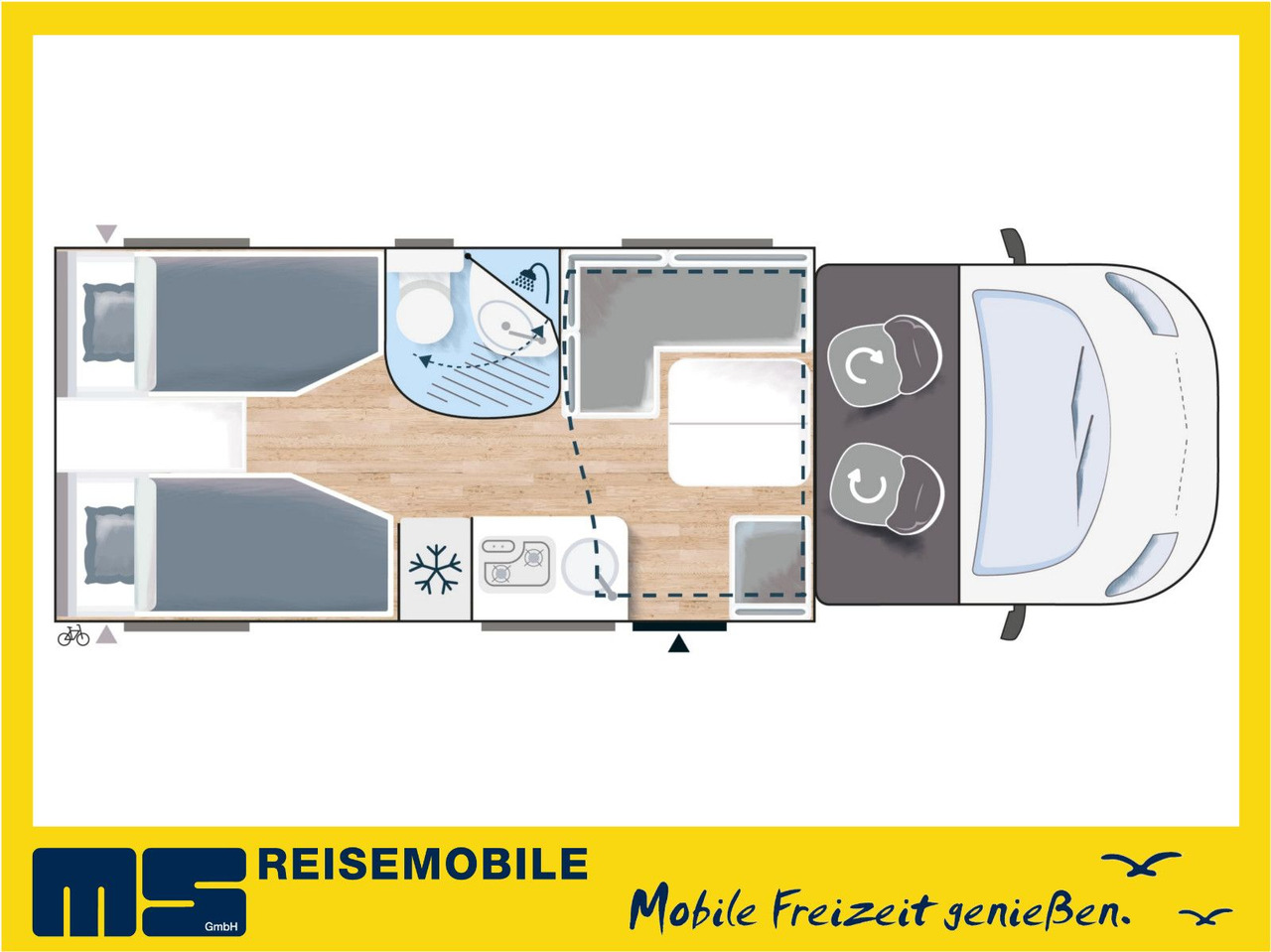 Chausson 627 TITANIUM / - 2026 - / EINZELBETTEN & HUBBETT - Полуинтегрированный автодом: фото 2 Chausson 627 TITANIUM / - 2026 - / EINZELBETTEN & HUBBETT - Полуинтегрированный автодом: фото 2