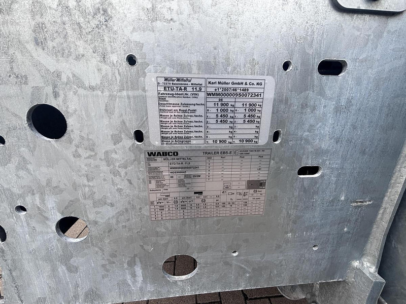 Новый Низкорамный прицеп Müller-Mitteltal Tandem Tieflader ETÜ TA R 11,9: фото 10