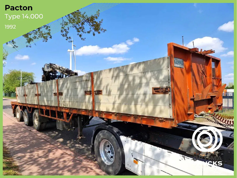 Pacton 3 AS ZONDER KRAAN / SANS GRUE - Полуприцеп бортовой/ Платформа: фото 1 Pacton 3 AS ZONDER KRAAN / SANS GRUE - Полуприцеп бортовой/ Платформа: фото 1