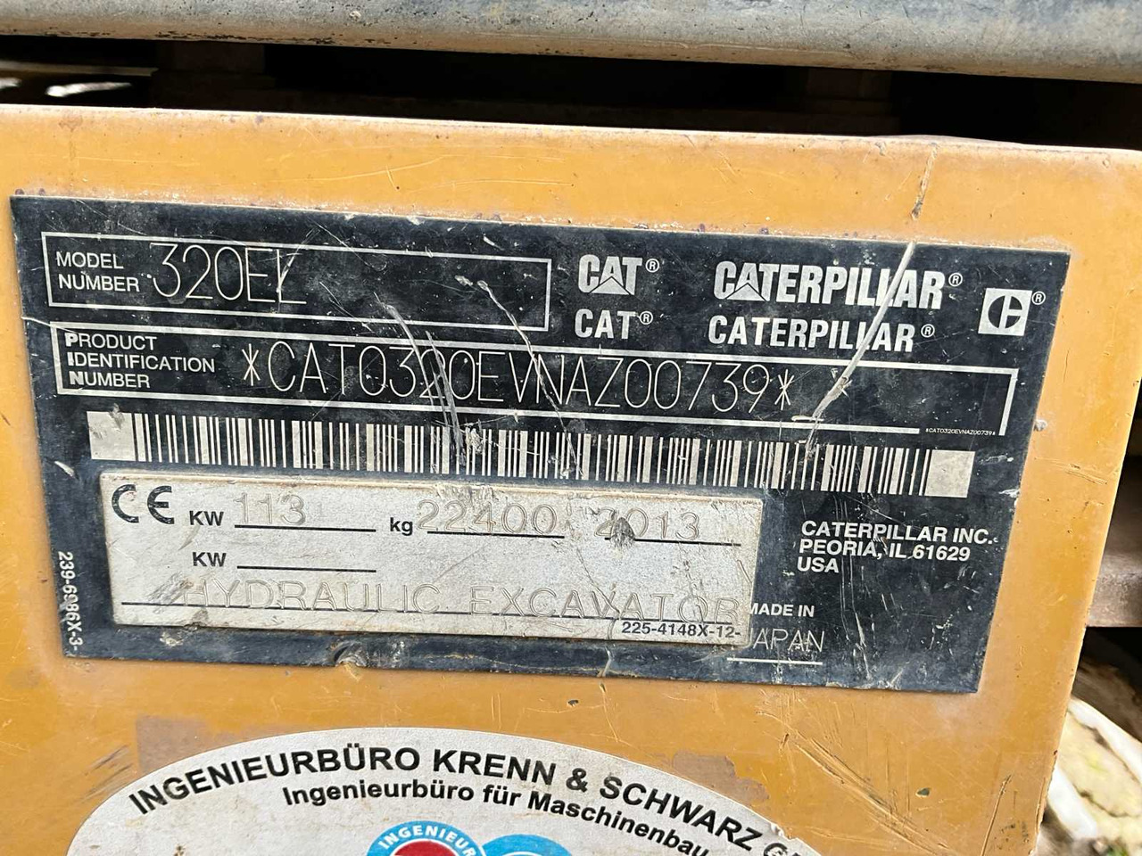 Гусеничный экскаватор CAT 320EL: фото 35