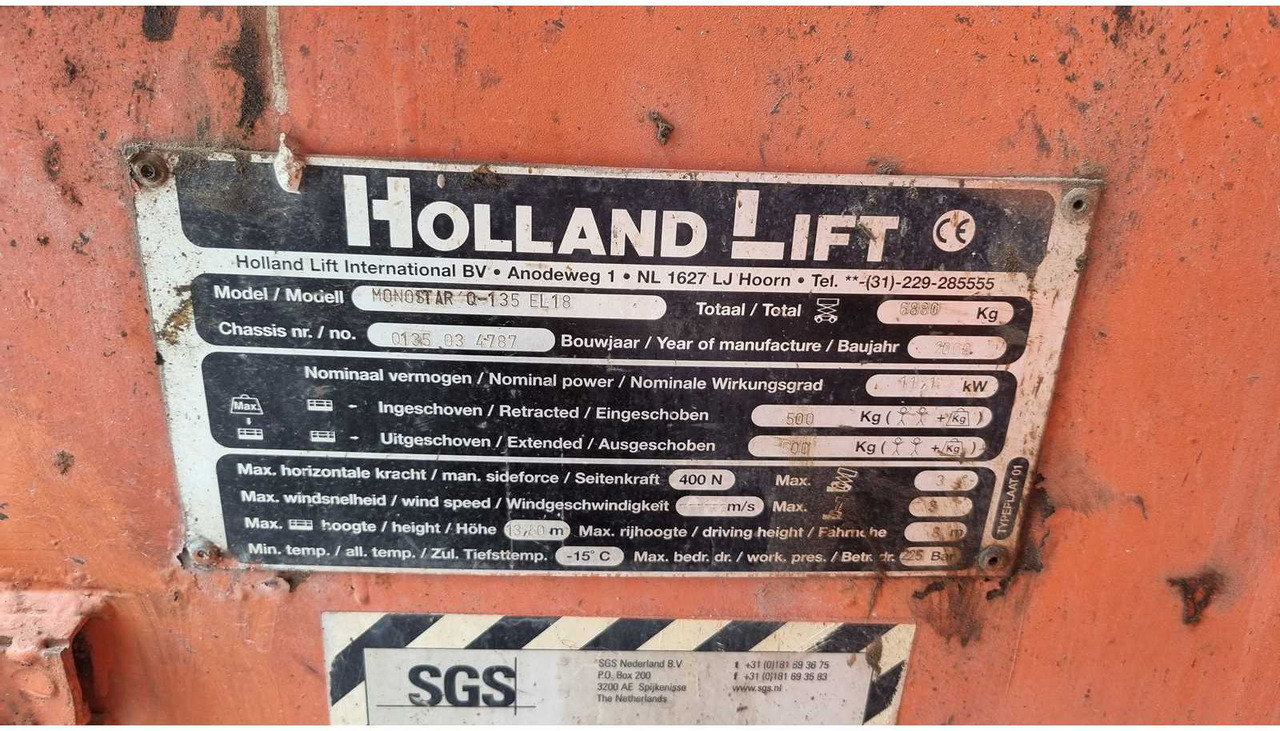 Подъёмник HOLLAND LIFT Monostar Q135EL18: фото 12
