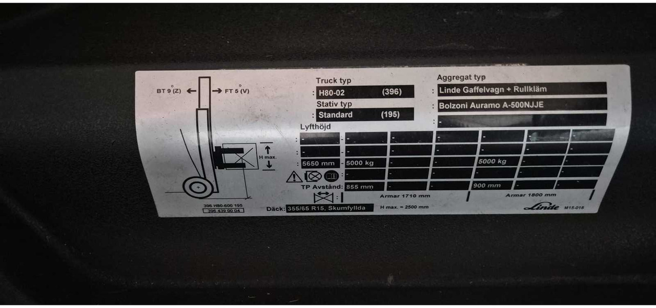 Вилочный погрузчик LINDE - H80D-02 - FORKLIFT TRUCKS - 2012: фото 8 Вилочный погрузчик LINDE - H80D-02 - FORKLIFT TRUCKS - 2012: фото 8