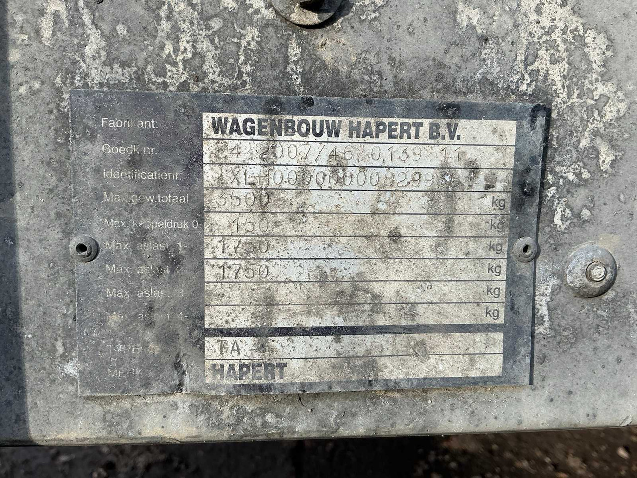 Прицеп 2007 HAPERT TA 3500 MACHINE TRANSPORTER TRAILER: фото 20