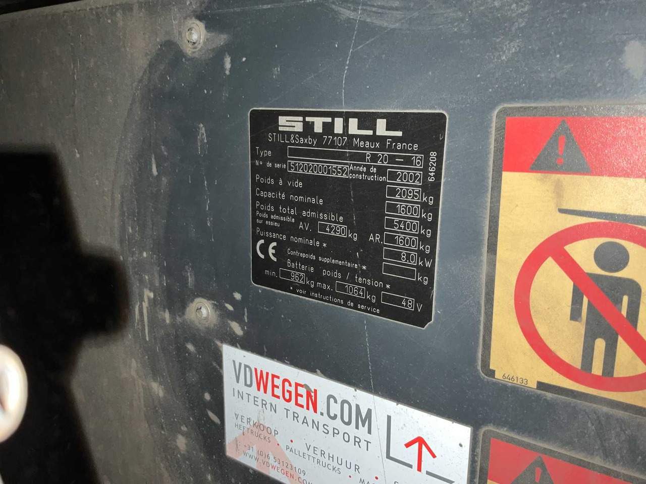 STILL - 2002 - R20-16 - FORKLIFT TRUCK - Вилочный погрузчик: фото 4 STILL - 2002 - R20-16 - FORKLIFT TRUCK - Вилочный погрузчик: фото 4