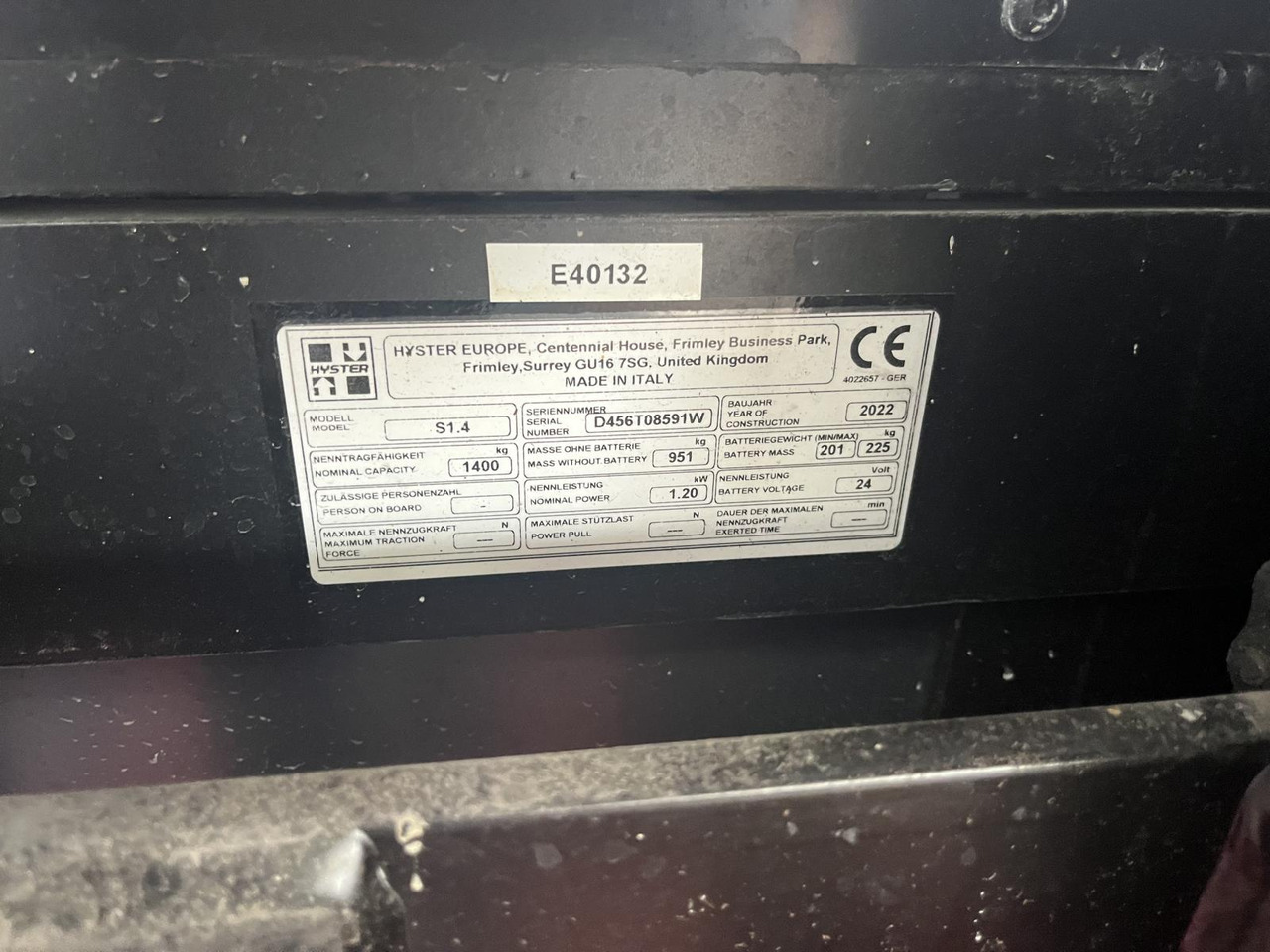 Hyster S1.4 - Штабелер: фото 5 Hyster S1.4 - Штабелер: фото 5