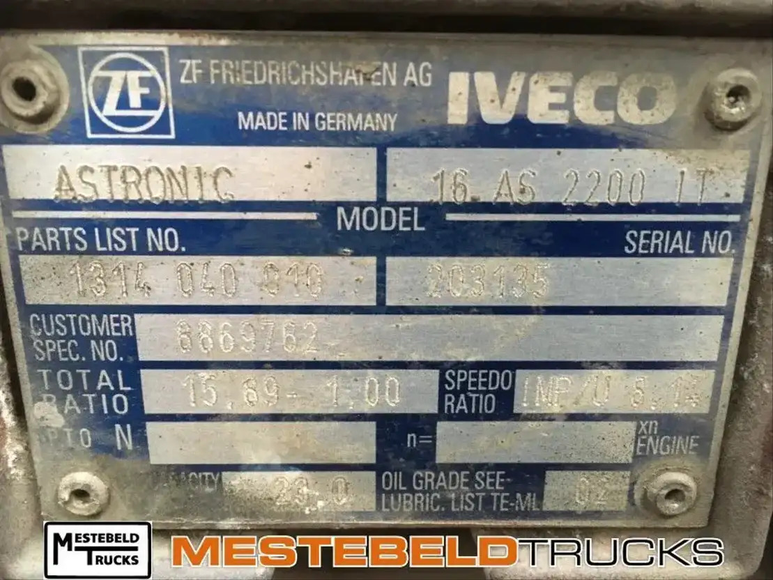 Iveco Versn bak 16 AS 2200 IT - Коробка передач и запчасти для Грузовиков: фото 4 Iveco Versn bak 16 AS 2200 IT - Коробка передач и запчасти для Грузовиков: фото 4