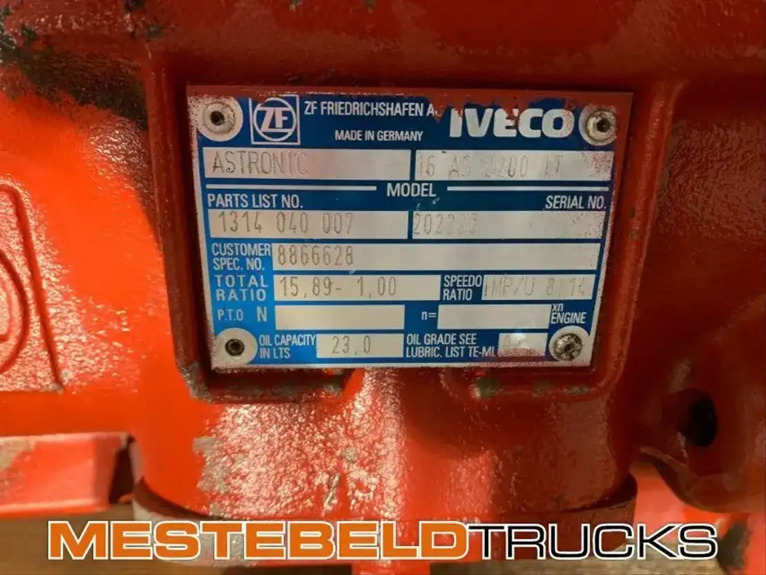 Iveco Versnellingsbak 16 AS 2200 IT - Коробка передач и запчасти для Грузовиков: фото 4 Iveco Versnellingsbak 16 AS 2200 IT - Коробка передач и запчасти для Грузовиков: фото 4