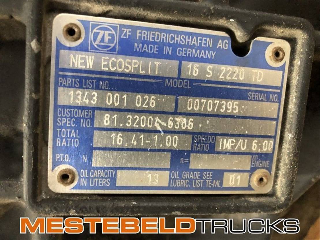 MAN Versnellingsbak 16 S 2220 TD - Коробка передач для Грузовиков: фото 5 MAN Versnellingsbak 16 S 2220 TD - Коробка передач для Грузовиков: фото 5