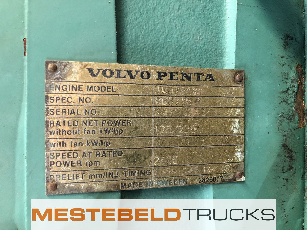 Volvo Penta Motor TWD 731 VE - Двигатель для Грузовиков: фото 5 Volvo Penta Motor TWD 731 VE - Двигатель для Грузовиков: фото 5