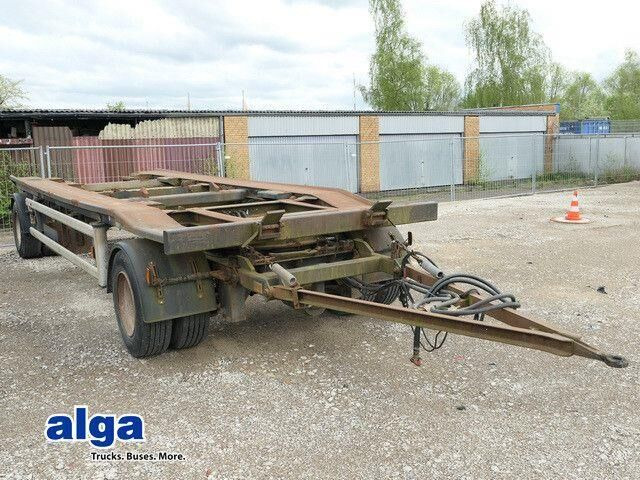 Huffermann HKA 18.70, Außenroller, Zwillingsreifen, BPW - Прицеп-контейнеровоз/ Сменный кузов: фото 1 Huffermann HKA 18.70, Außenroller, Zwillingsreifen, BPW - Прицеп-контейнеровоз/ Сменный кузов: фото 1