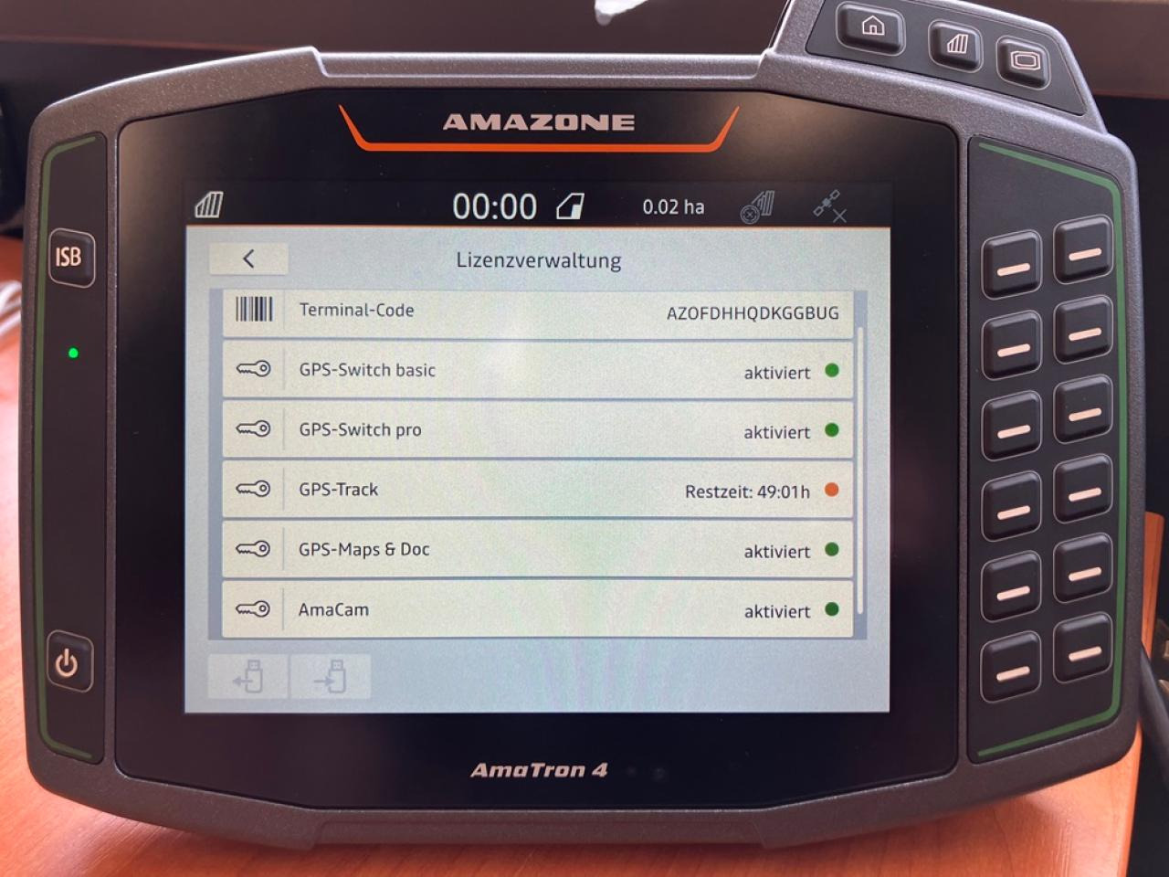 Amazone Amatron 4 - Система навигации для Сельскохозяйственной техники: фото 5 Amazone Amatron 4 - Система навигации для Сельскохозяйственной техники: фото 5