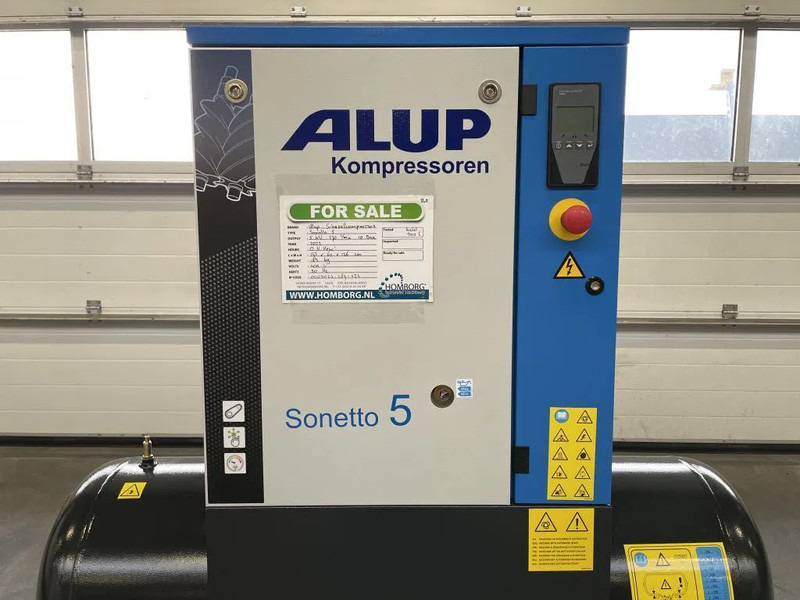 Новый Воздушный компрессор Alup Sonetto 5 - 200 Elektrische Schroefcompressor 4 kW 470 L/Min 10 Bar op ketel: фото 6