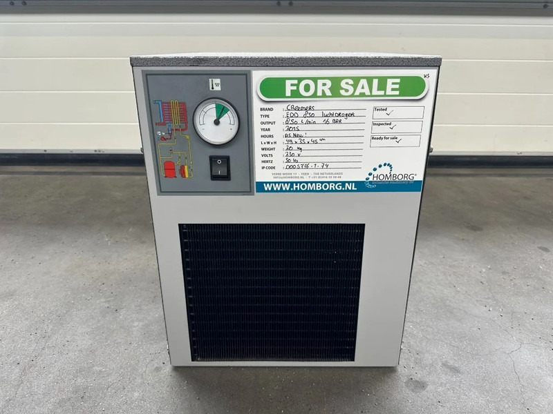 Creemers EDD 850 Luchtdroger 850 L / min 16 Bar Droger Dryer - Воздушный компрессор: фото 1 Creemers EDD 850 Luchtdroger 850 L / min 16 Bar Droger Dryer - Воздушный компрессор: фото 1