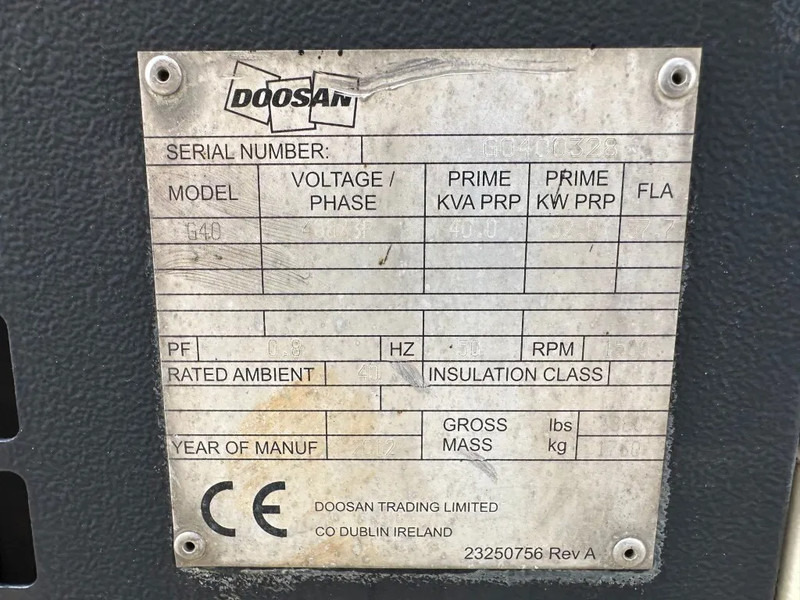 Doosan G40 Mitsubishi Leroy Somer 40 kVA Silent Rental generatorset - Электрогенератор: фото 2 Doosan G40 Mitsubishi Leroy Somer 40 kVA Silent Rental generatorset - Электрогенератор: фото 2