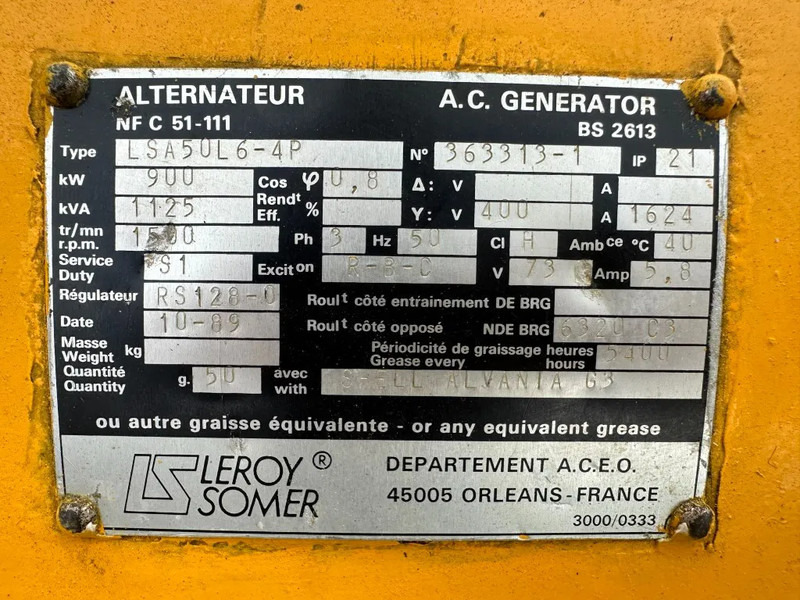 Leroy Somer LSA50L6 - 4P 1125 kVA generatordeel Alternator as New ! - Электрогенератор: фото 3 Leroy Somer LSA50L6 - 4P 1125 kVA generatordeel Alternator as New ! - Электрогенератор: фото 3