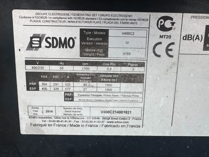 SDMO Volvo TAD 1342GE 440 kVA Silent generatorset - Электрогенератор: фото 3 SDMO Volvo TAD 1342GE 440 kVA Silent generatorset - Электрогенератор: фото 3