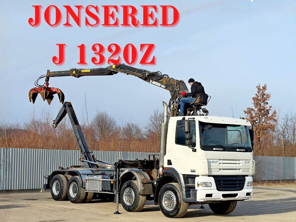 DAF CF 85.430 * ABROLLKIPPER + JONSERED J1320 Z /8x4 - Крюковой мультилифт, Автоманипулятор: фото 1 DAF CF 85.430 * ABROLLKIPPER + JONSERED J1320 Z /8x4 - Крюковой мультилифт, Автоманипулятор: фото 1
