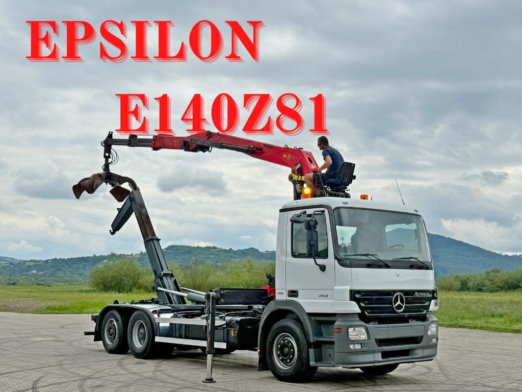 Mercedes-Benz ACTROS 2541 * ABROLLKIPPER * EPSILON E140Z81*TOP - Крюковой мультилифт, Автоманипулятор: фото 1 Mercedes-Benz ACTROS 2541 * ABROLLKIPPER * EPSILON E140Z81*TOP - Крюковой мультилифт, Автоманипулятор: фото 1