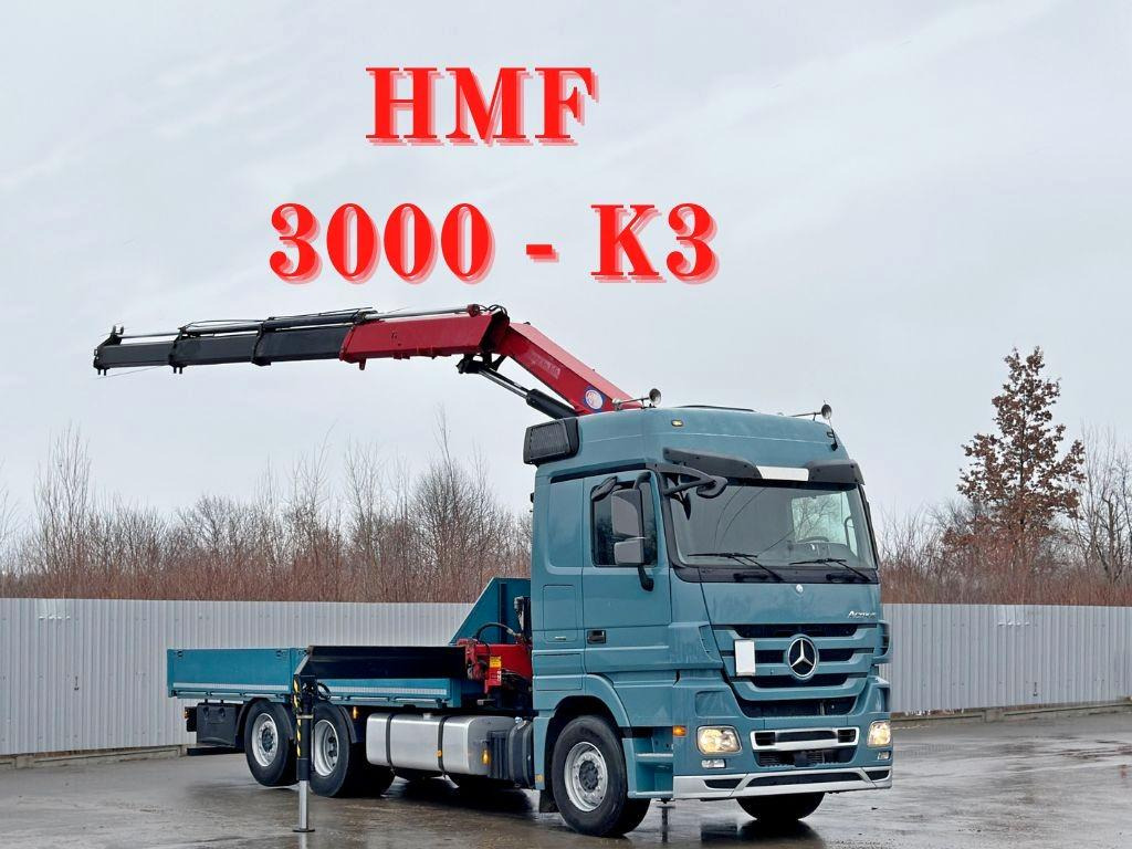 Mercedes-Benz ACTROS 2548* HMF 3000 - K3 * TOPZUSTAND - Автоманипулятор, Грузовик бортовой/ Платформа: фото 1 Mercedes-Benz ACTROS 2548* HMF 3000 - K3 * TOPZUSTAND - Автоманипулятор, Грузовик бортовой/ Платформа: фото 1