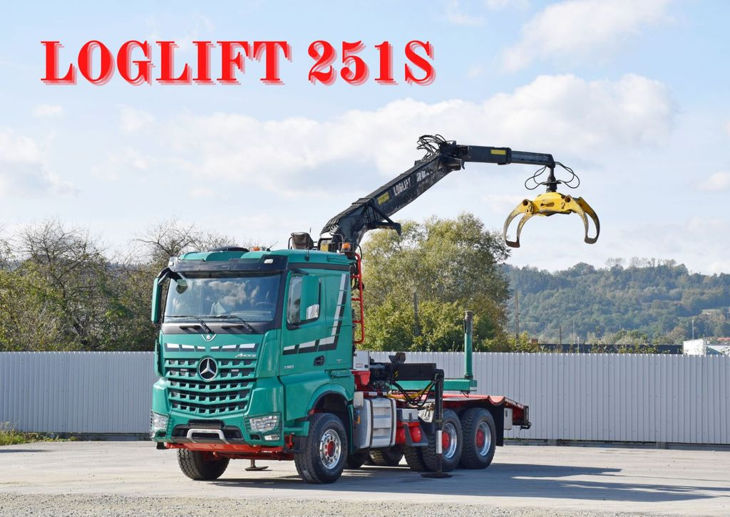 Mercedes-Benz AROCS 3363 *HOLZTRANSPORTER * LOGLIFT 251S /6x4 - Лесовоз, Автоманипулятор: фото 1 Mercedes-Benz AROCS 3363 *HOLZTRANSPORTER * LOGLIFT 251S /6x4 - Лесовоз, Автоманипулятор: фото 1