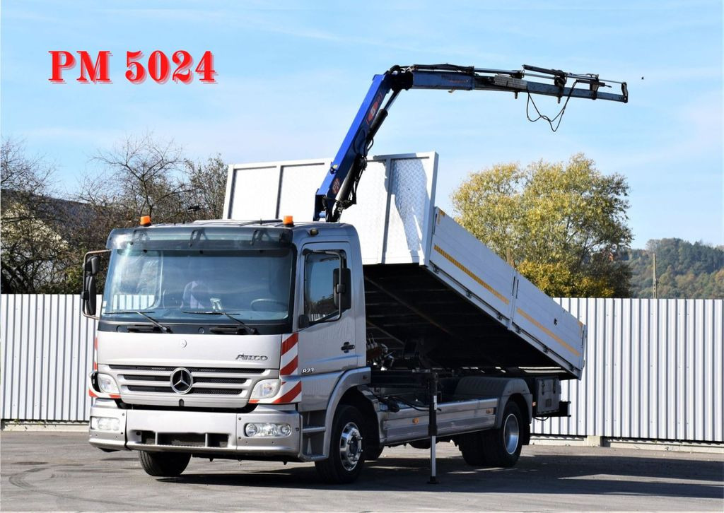 Mercedes-Benz ATEGO 823 Kipper 4,90m* PM 5024 P* TOPZUSTAND - Автоманипулятор, Самосвал: фото 1 Mercedes-Benz ATEGO 823 Kipper 4,90m* PM 5024 P* TOPZUSTAND - Автоманипулятор, Самосвал: фото 1